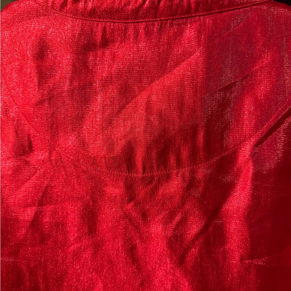 Multiples Vibrant Red Button-Up Jacket - Picture 8 of 8